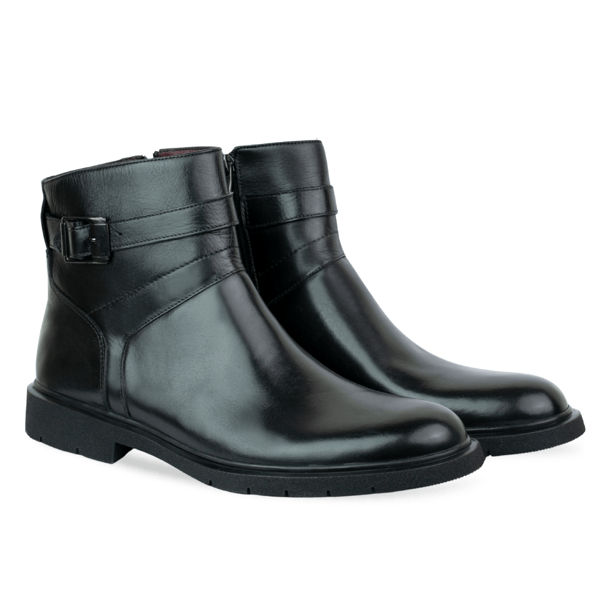 Storm: Boots Homme - Cuir Noir - Bleather Maroc