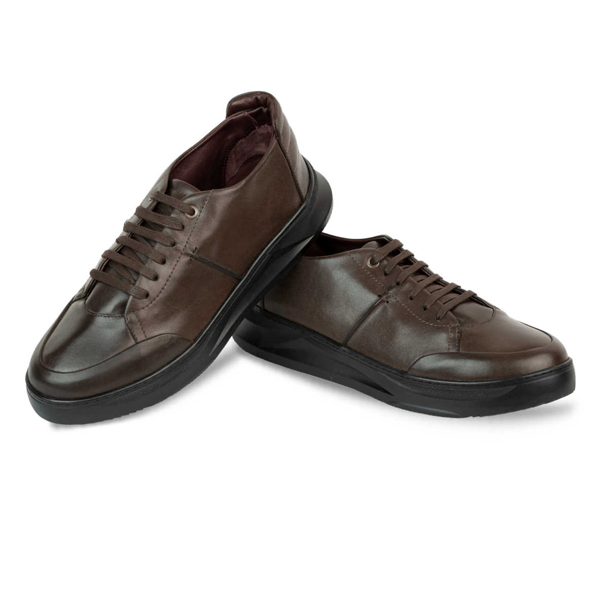 Stratos: Sneakers Homme - Cuir Marron - Bleather Maroc