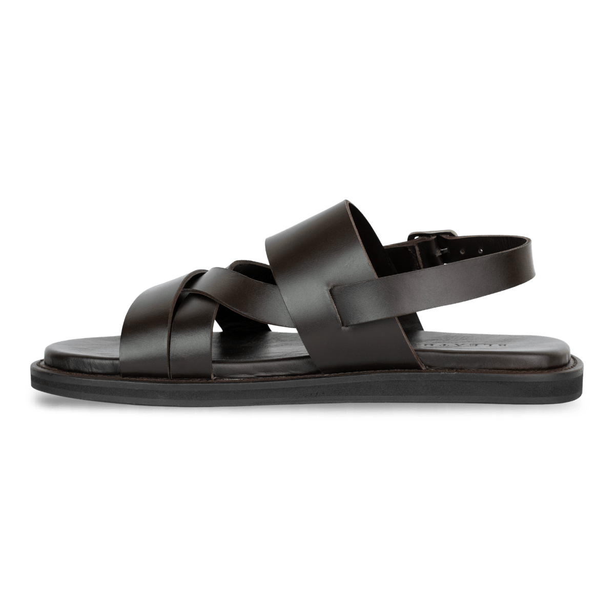 Thalor: Sandales Homme - Cuir Marron - Bleather Maroc