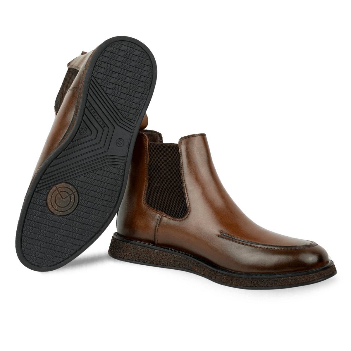 Winter: Chelsea Boots Homme - Cuir Marron - Bleather Maroc