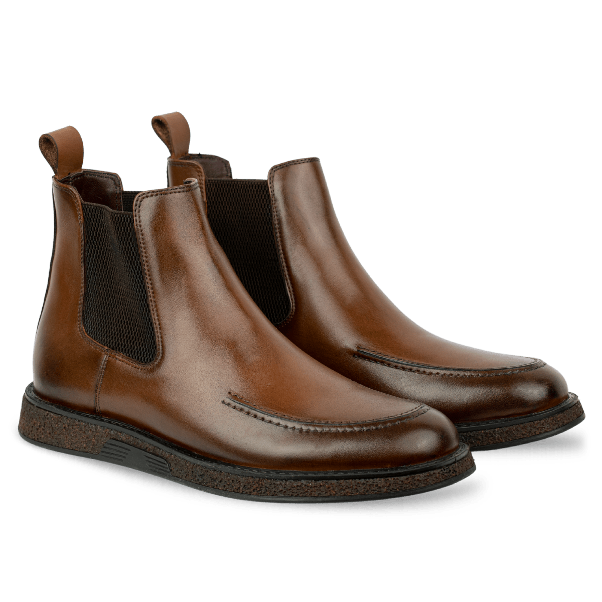 Winter: Chelsea Boots Homme - Cuir Marron - Bleather Maroc