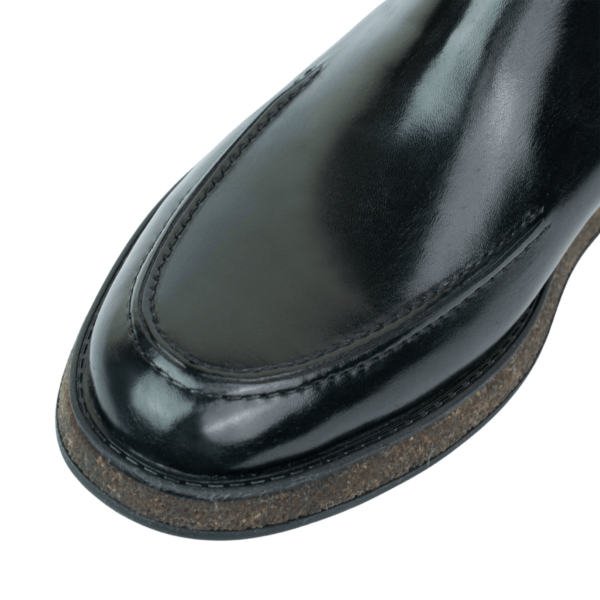 Winter: Chelsea Boots Homme - Cuir Noir - Bleather Maroc
