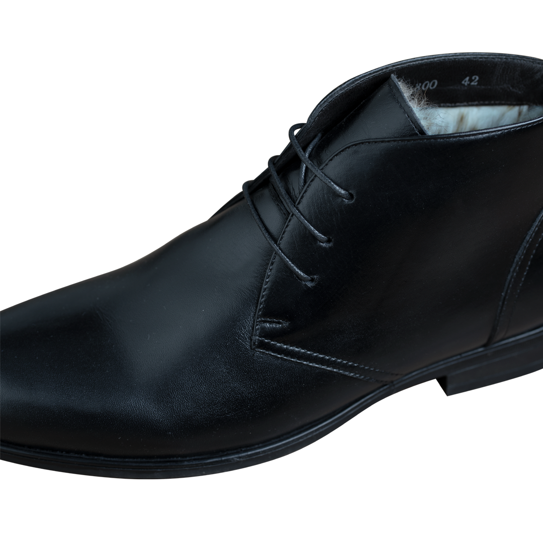 Kendal: Demi Bottes Homme -  Gomme Noir