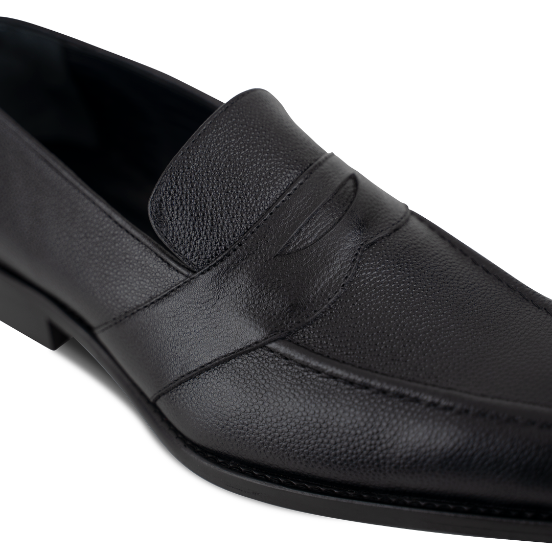 River: Mocassin Homme - Cuir Noir