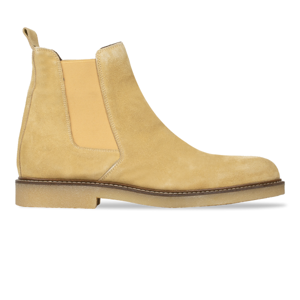 Foxton: Chelsea Boots Homme - Daim beige