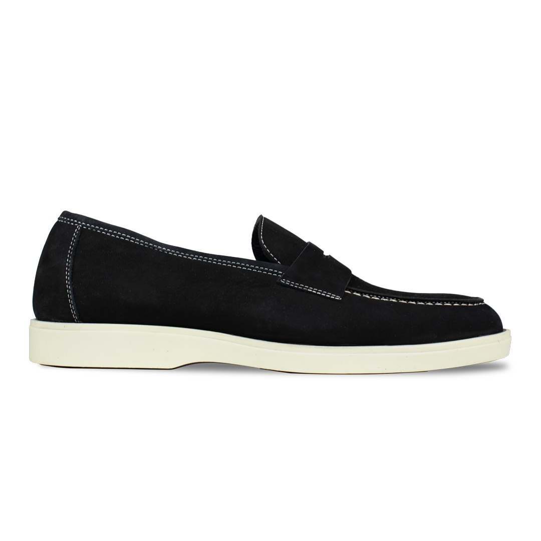 Alan: Mocassin Homme - Gomme Noir