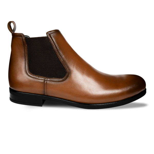 Deighton: Demi Bottes Homme - Cuir Cognac