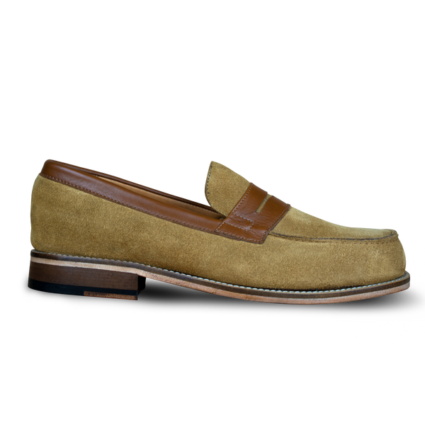 Beverley: Mocassin Homme - Daim Beige