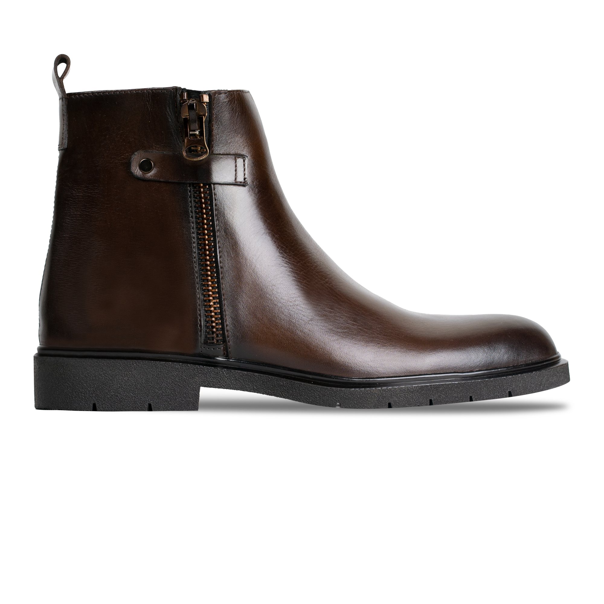 Ralph: Boots Homme - Cuir Marron