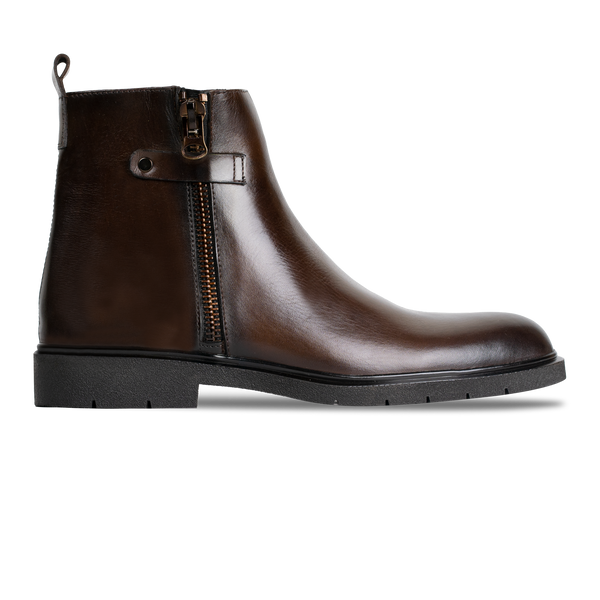 Ralph: Boots Homme - Cuir Marron