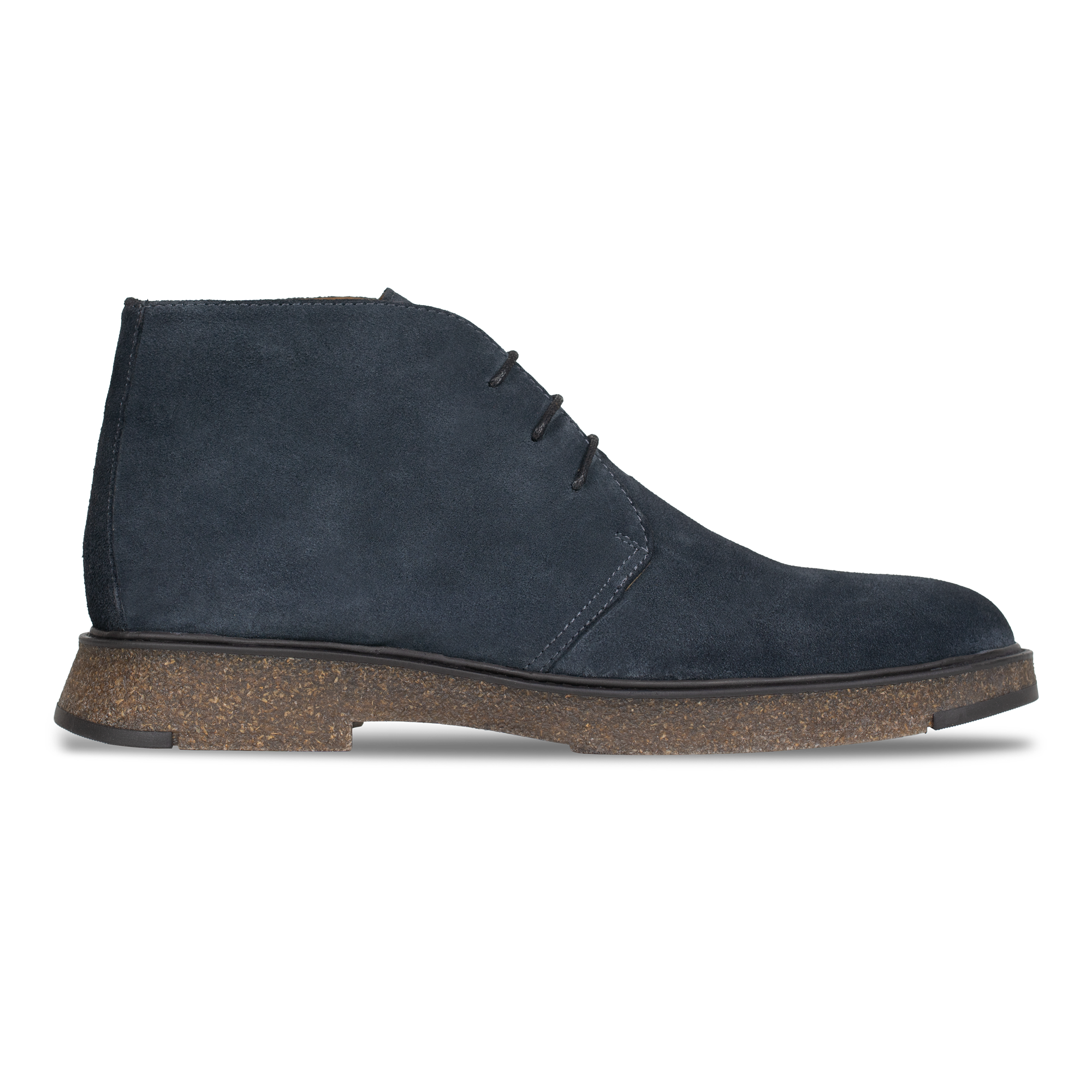 Clarke: Demi Bottes Homme - Daim Bleu