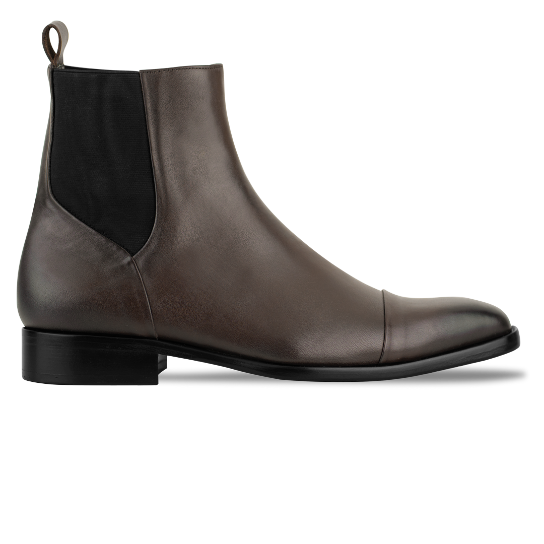 Cavan: Chelsea Boots Homme - Cuir Marron