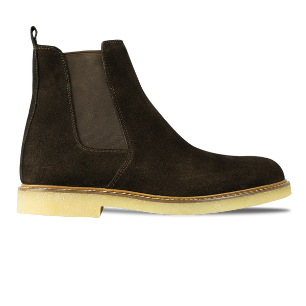 Foxton: Chelsea Boots Homme - Daim Marron