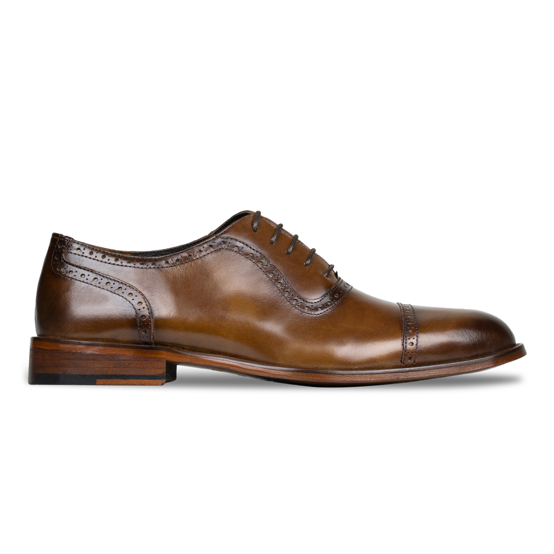 Lewis: Richelieu Homme - Cuir Cognac