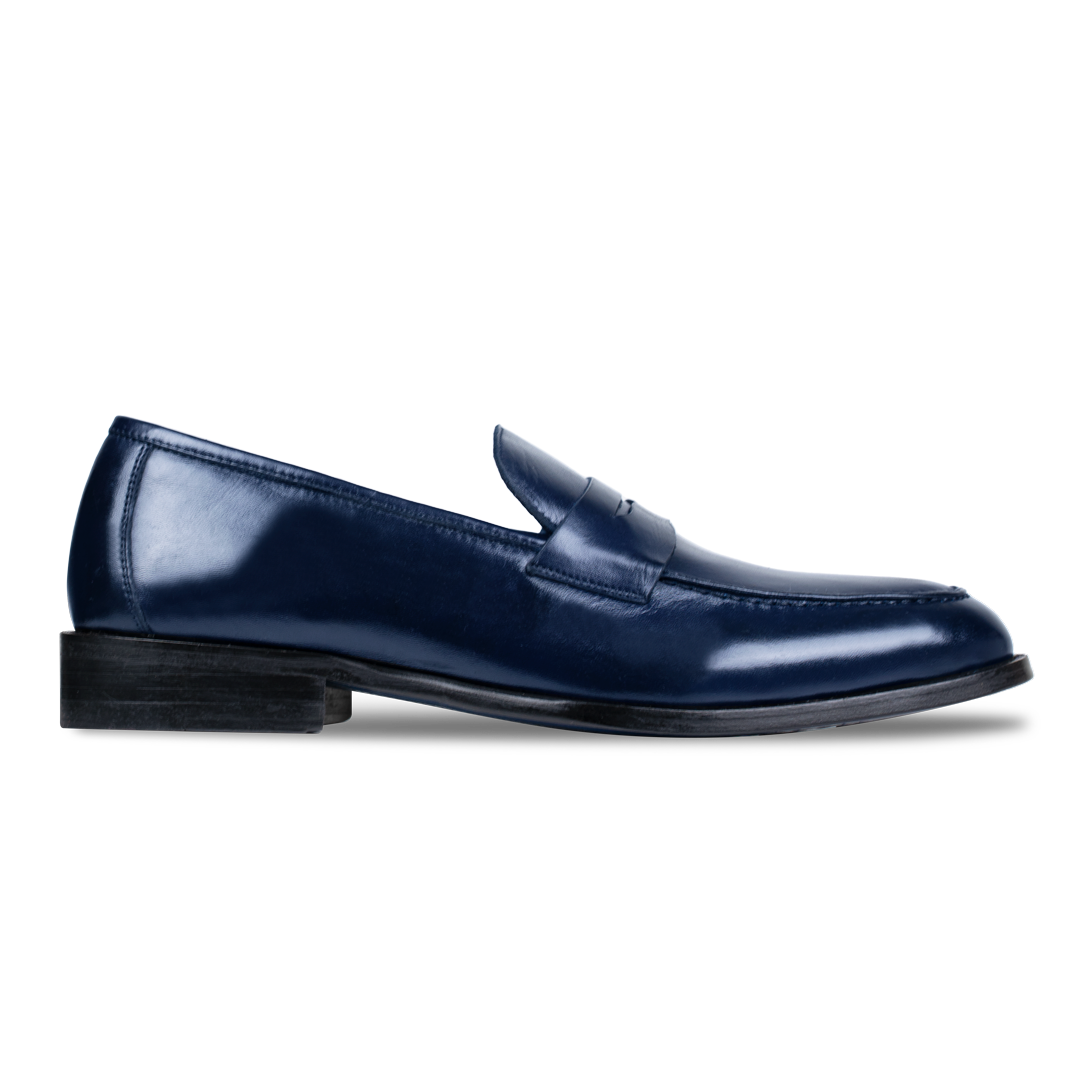 Carling: Mocassin Homme - Cuir Bleu nuit