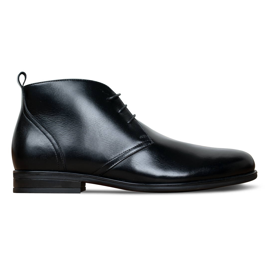 Kendal: Demi Bottes Homme -  Gomme Noir