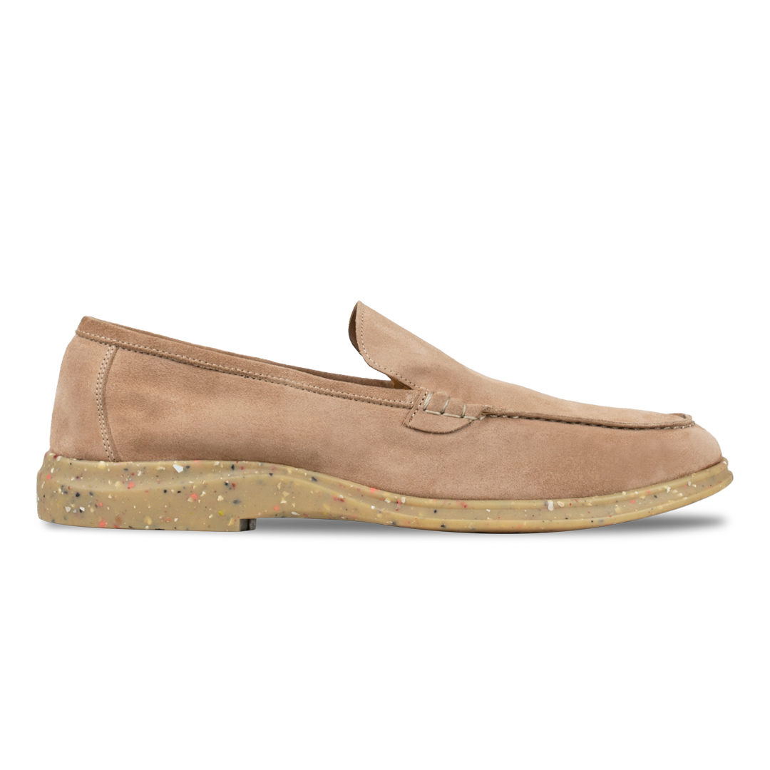 Stewart: Mocassin Homme - Daim saumon