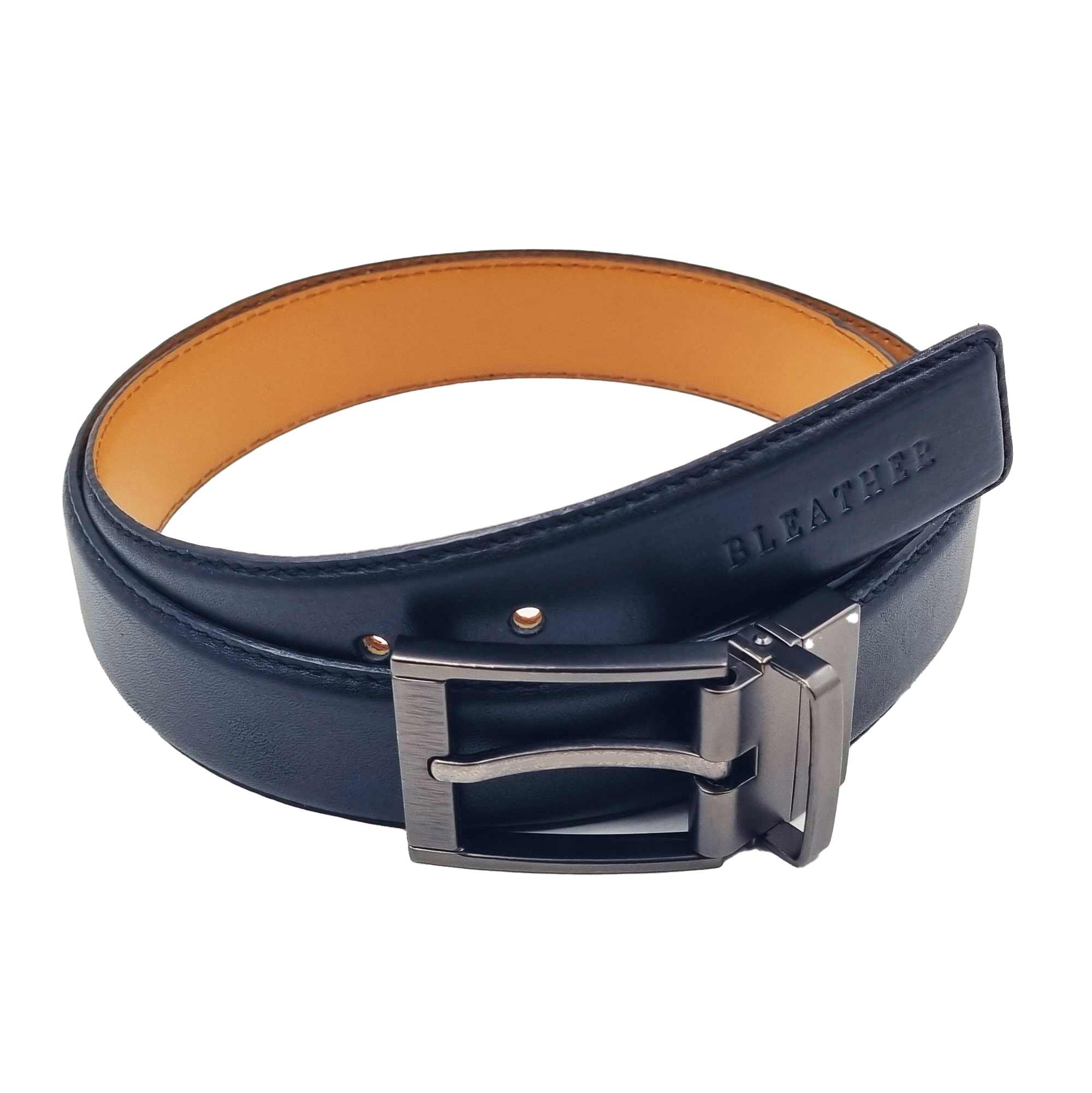 Ceinture Double-Face Bl-C10 Noir/Cognac