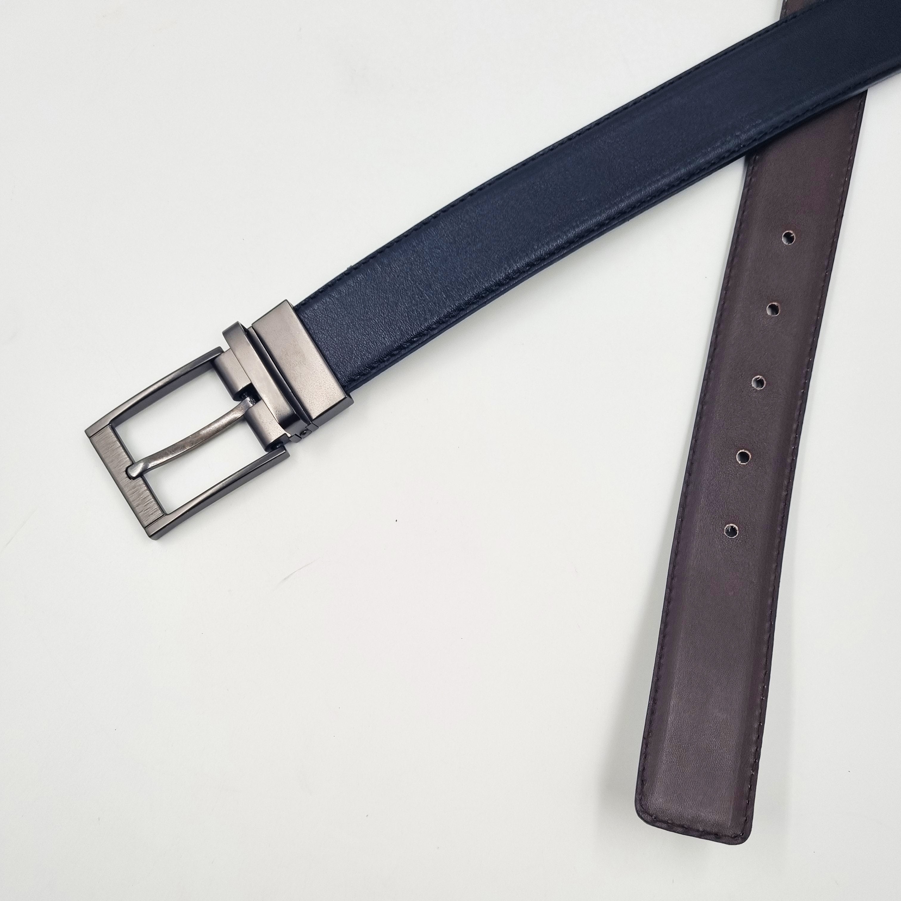 Ceinture Double-Face Bl-C10 Noir/Marron.