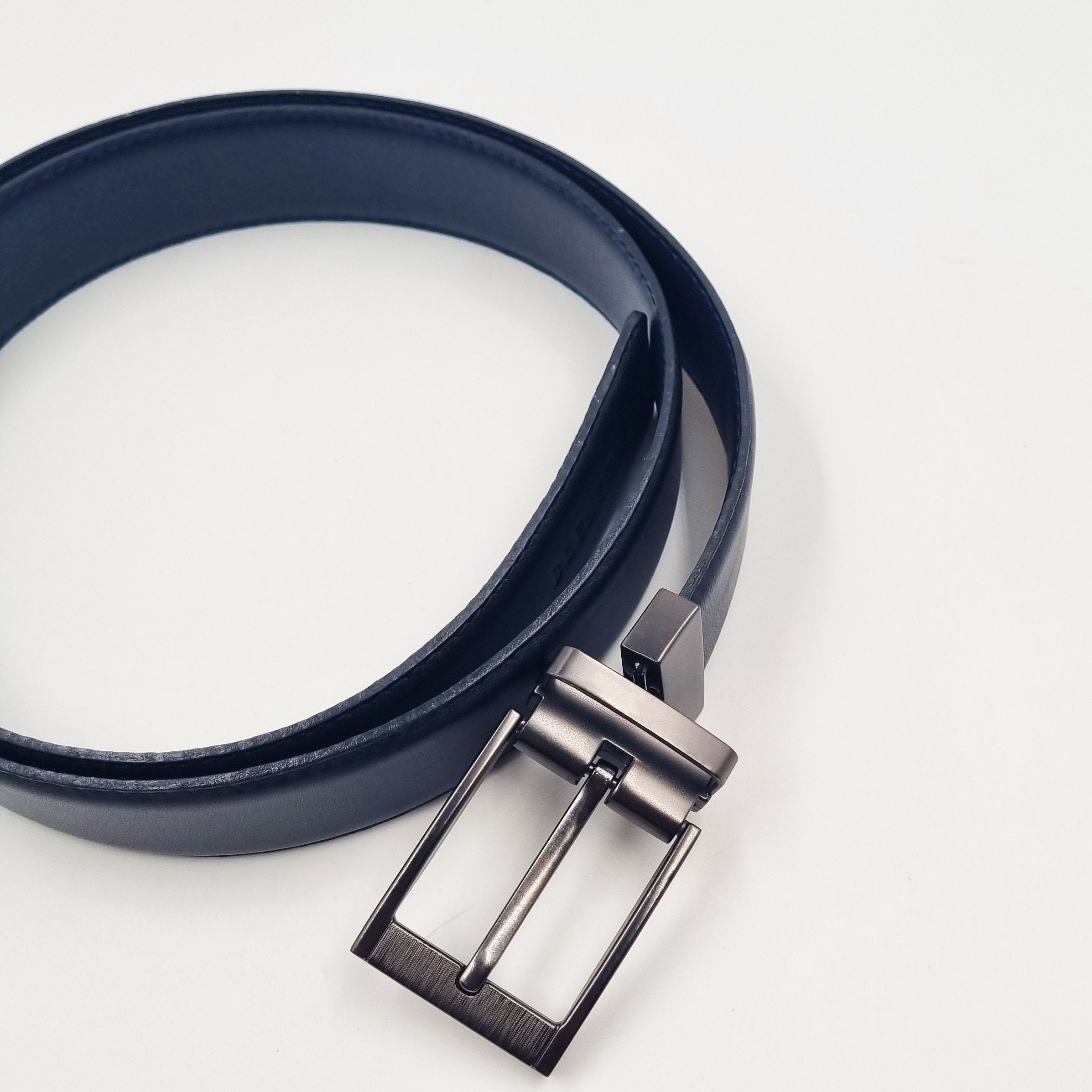 Ceinture Double-Face Bl-C10 Noir/Bleu.