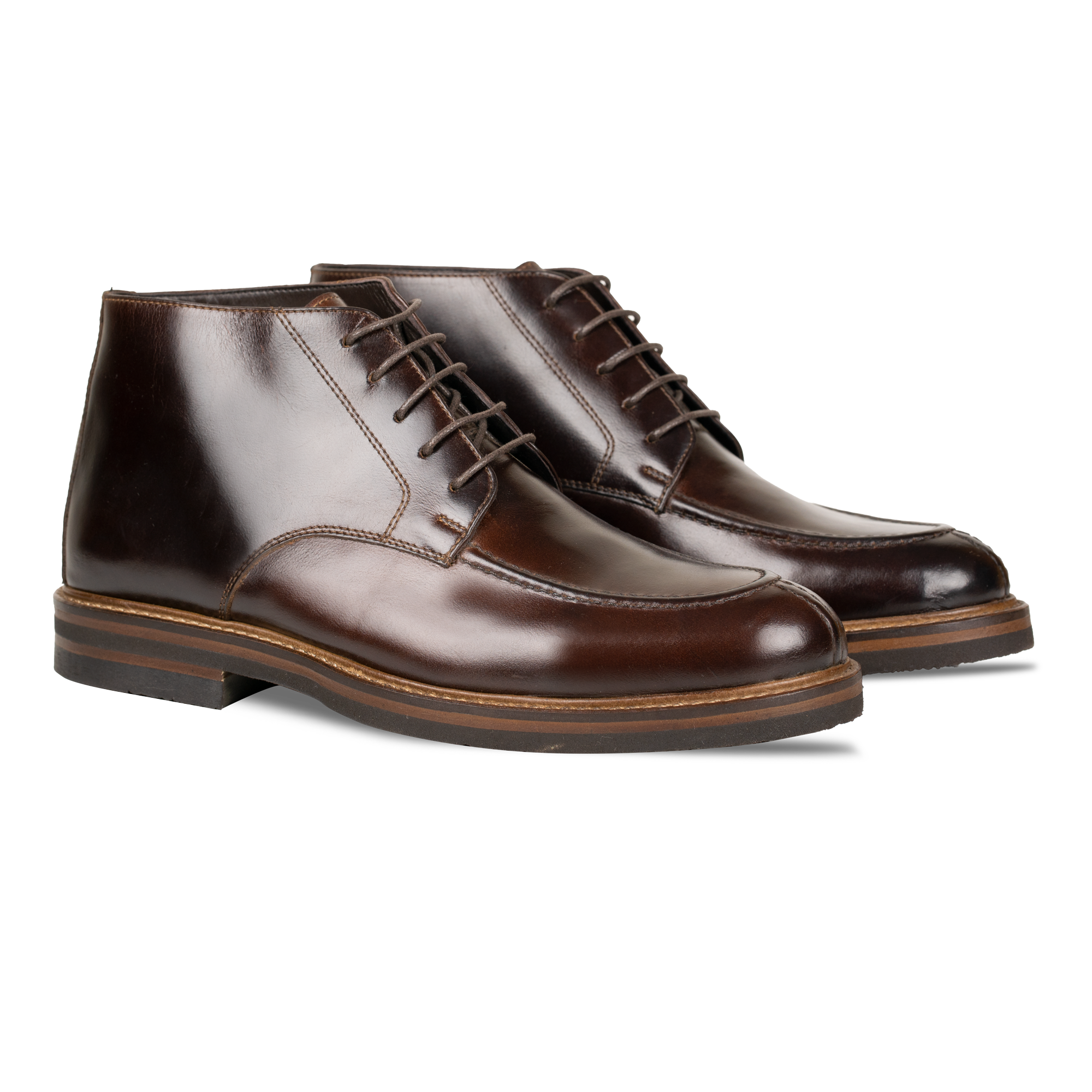 Taylor: Demi Bottes Homme - Cuir Marron