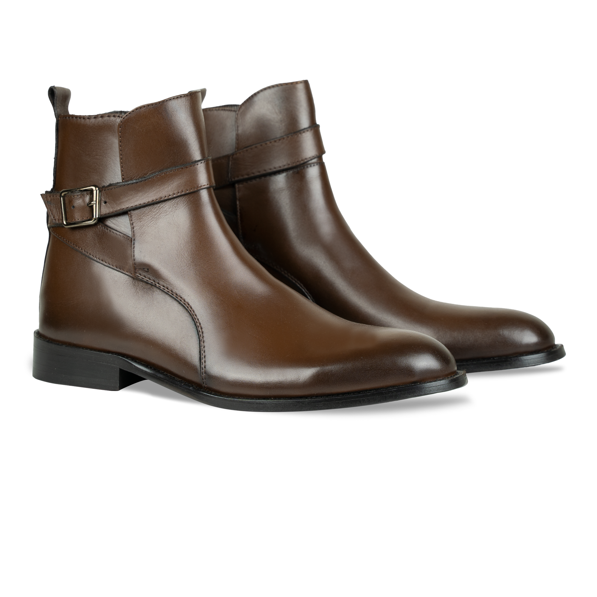 Conor: Bottes Homme - Cuir Marron