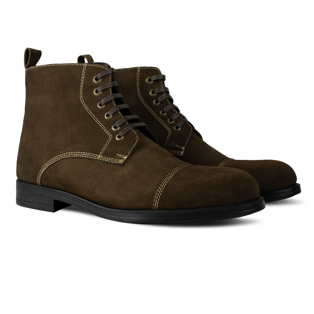 Becker: Boots Homme - Cuir Marron