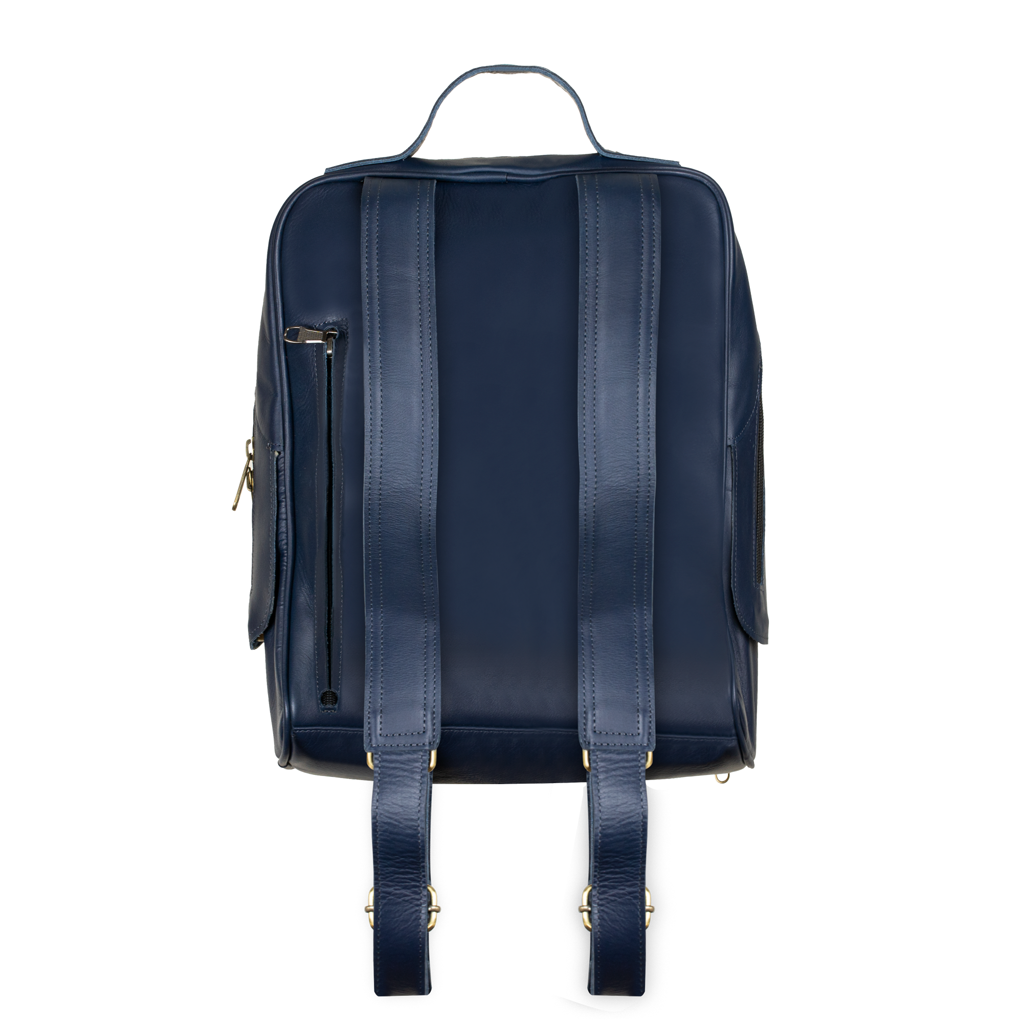 Zenith: Sac à dos - Cuir Bleu