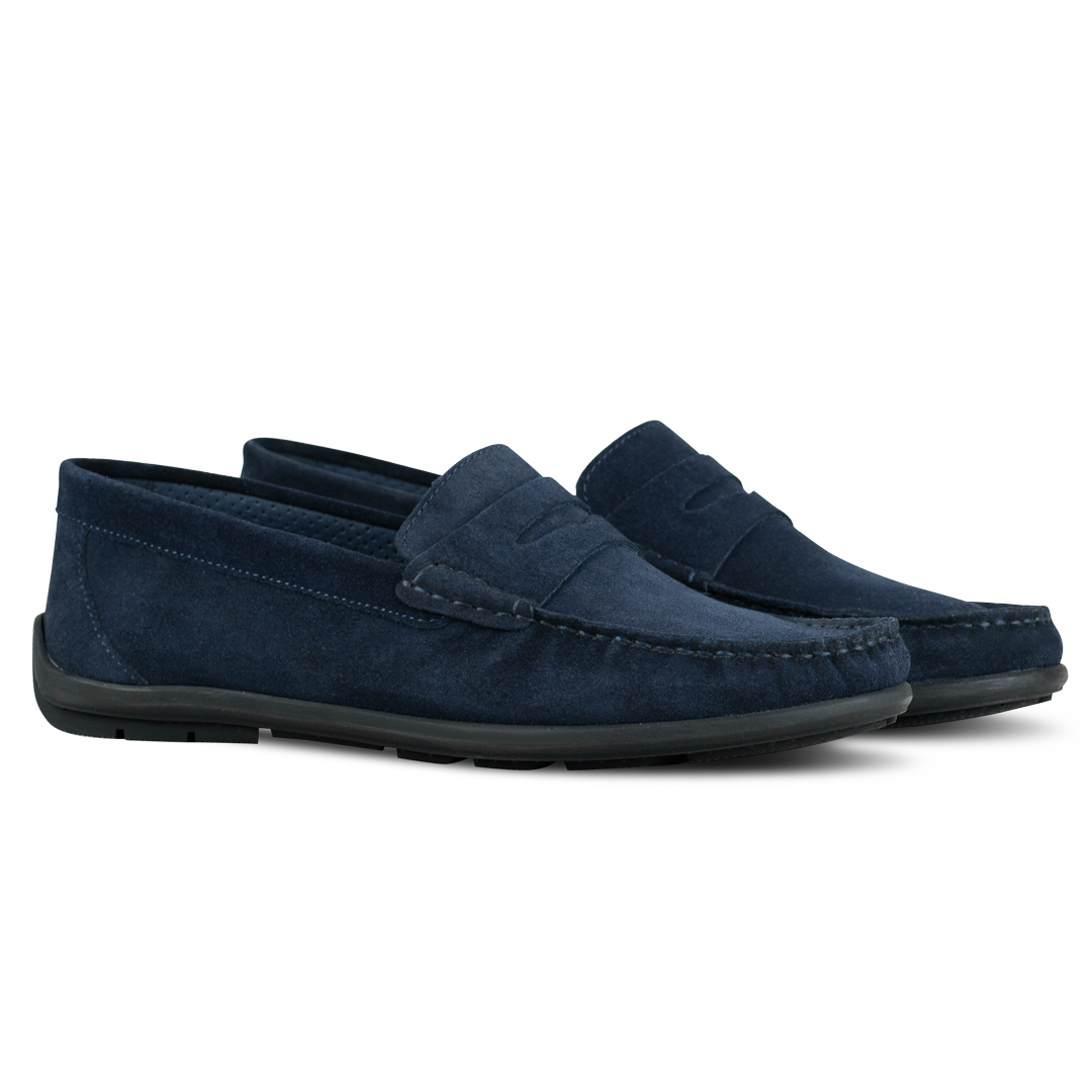 Denver: Mocassin Homme - Bleu Nuit