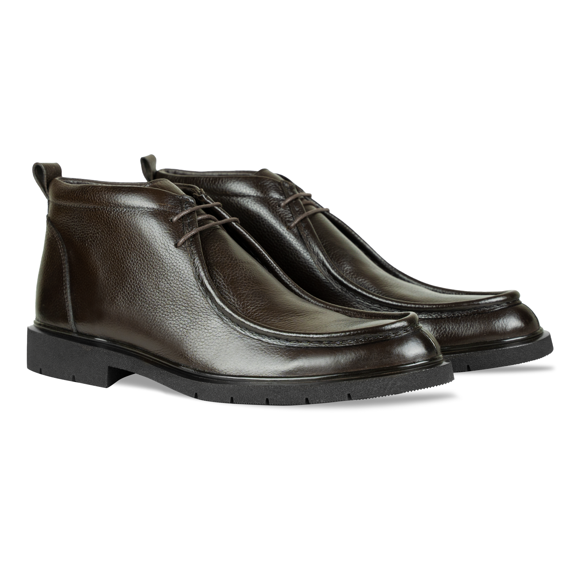 Murphy: Demi Bottes Homme - Cuir Marron
