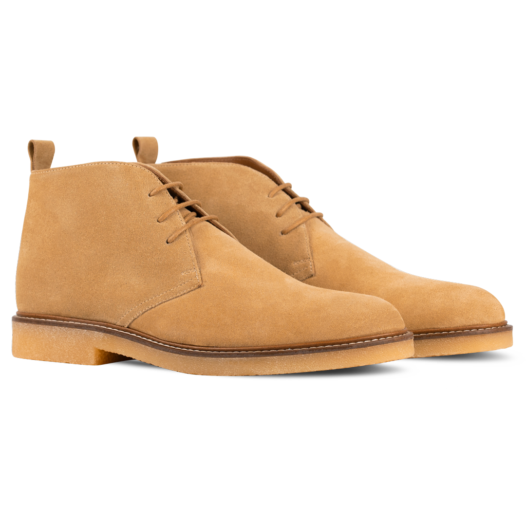 Hunter: Demi Bottes Homme -  crêpe  Beige