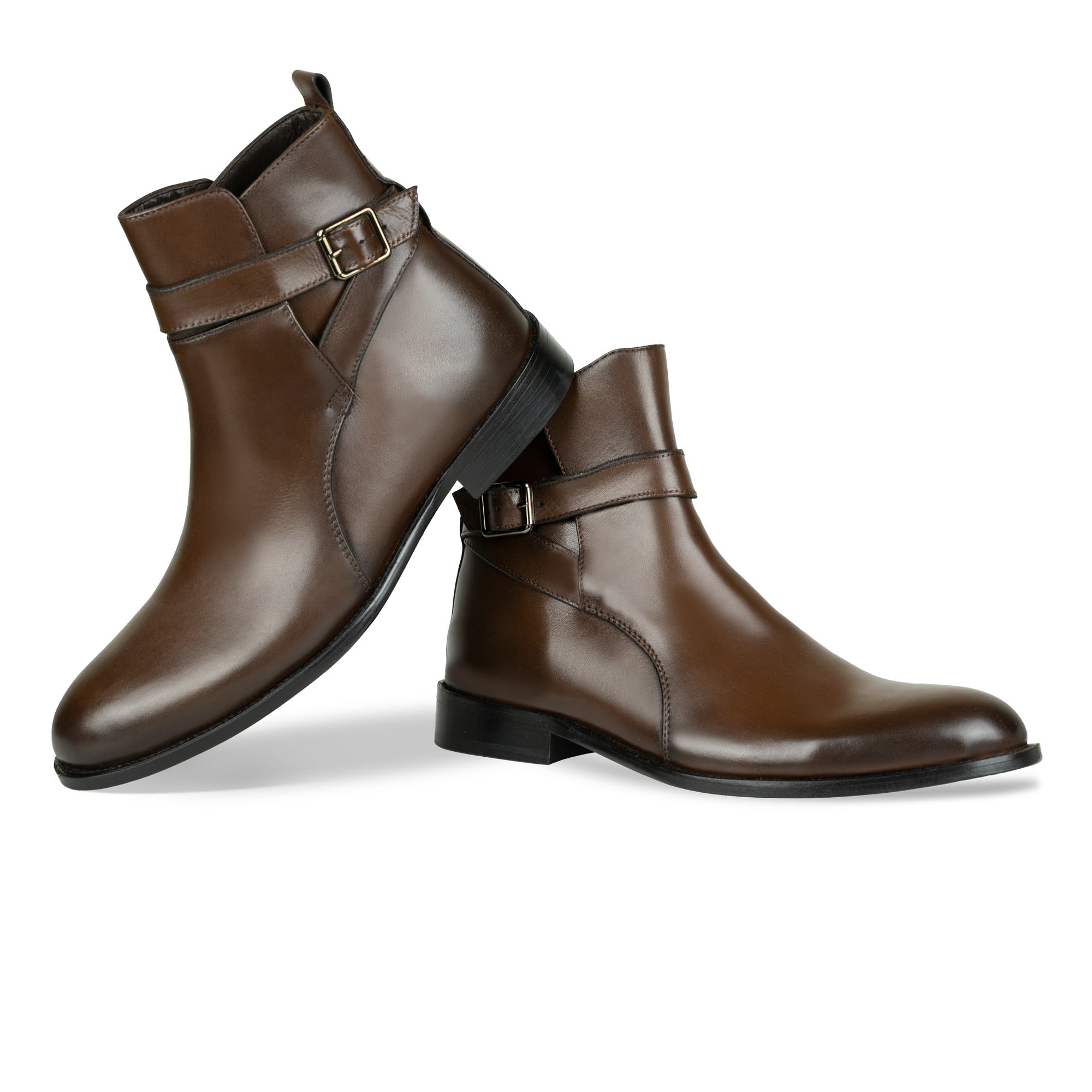 Conor: Bottes Homme - Cuir Marron