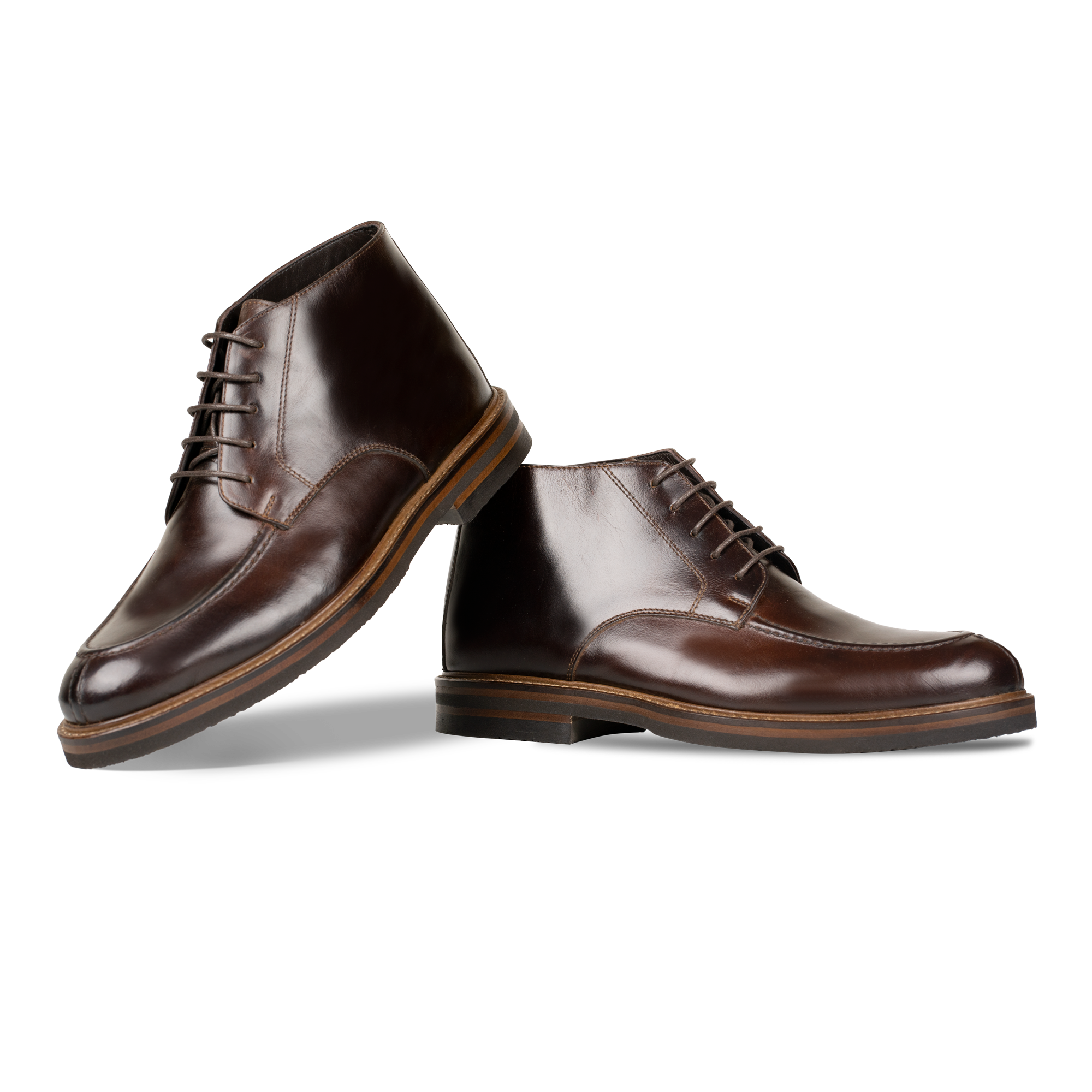 Taylor: Demi Bottes Homme - Cuir Marron