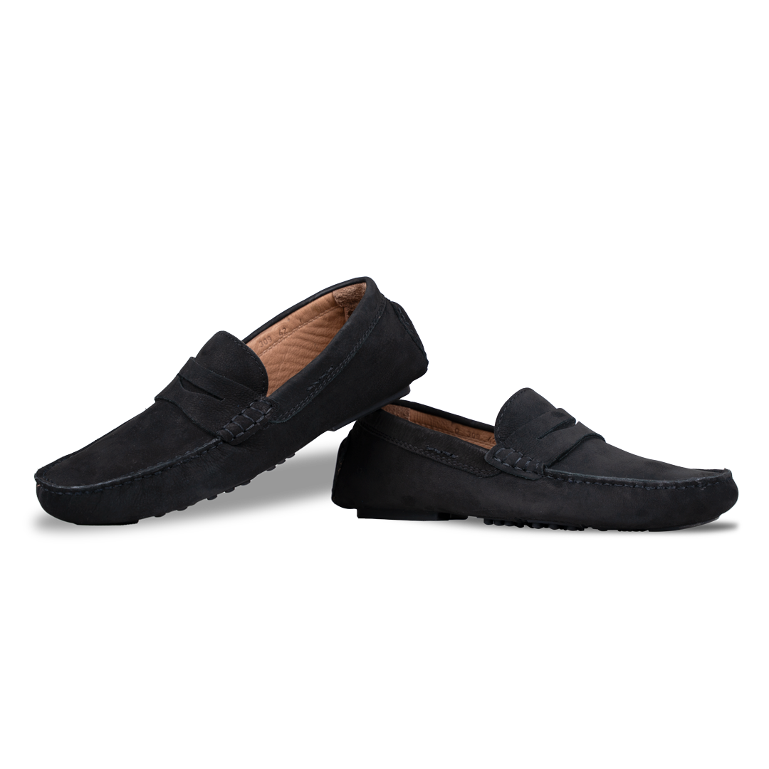 Gary: Mocassin Homme - Cuir Noir