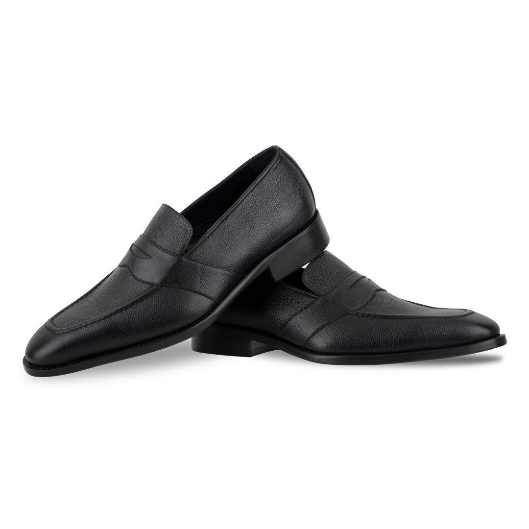 River: Mocassin Homme - Cuir Noir