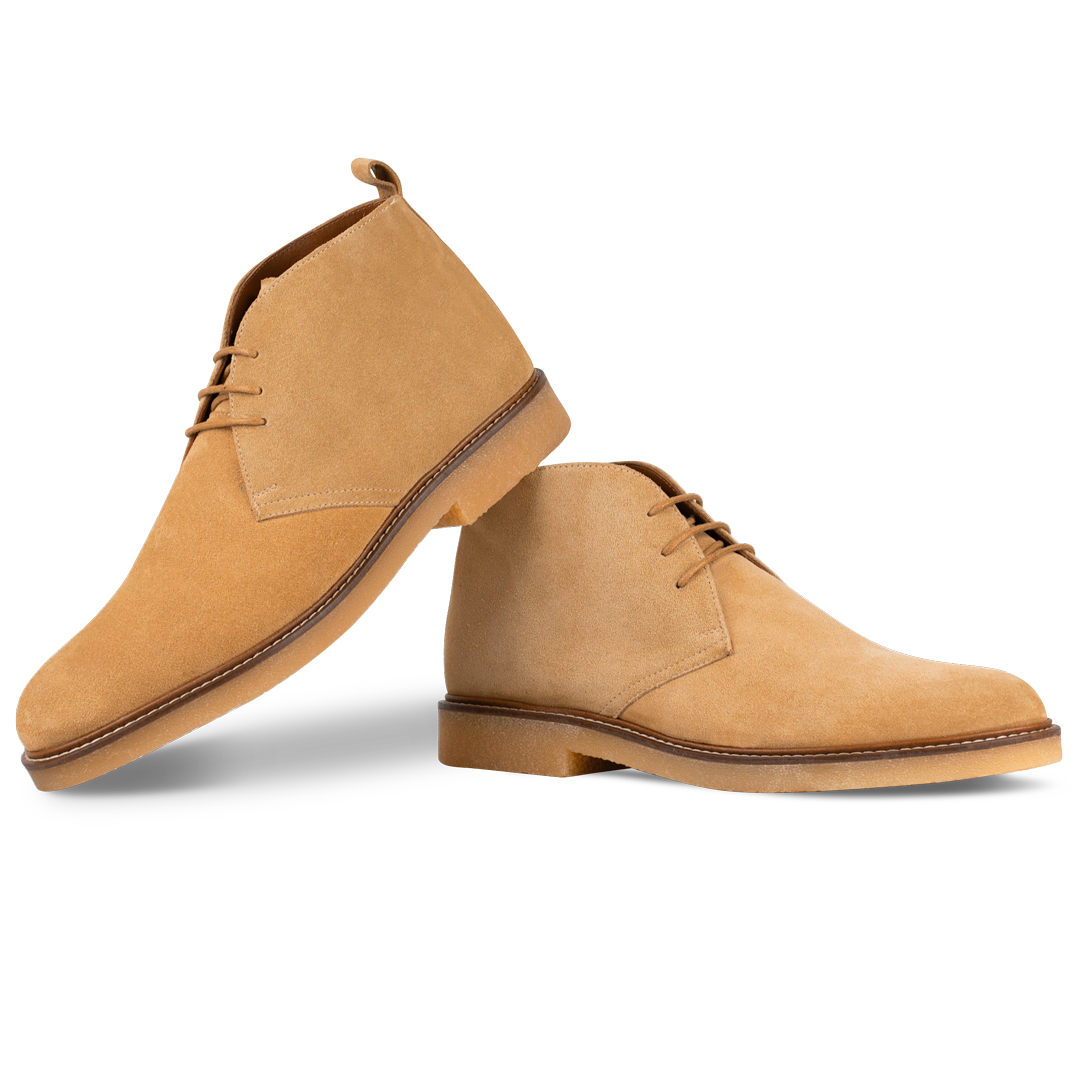 Hunter: Demi Bottes Homme -  crêpe  Beige