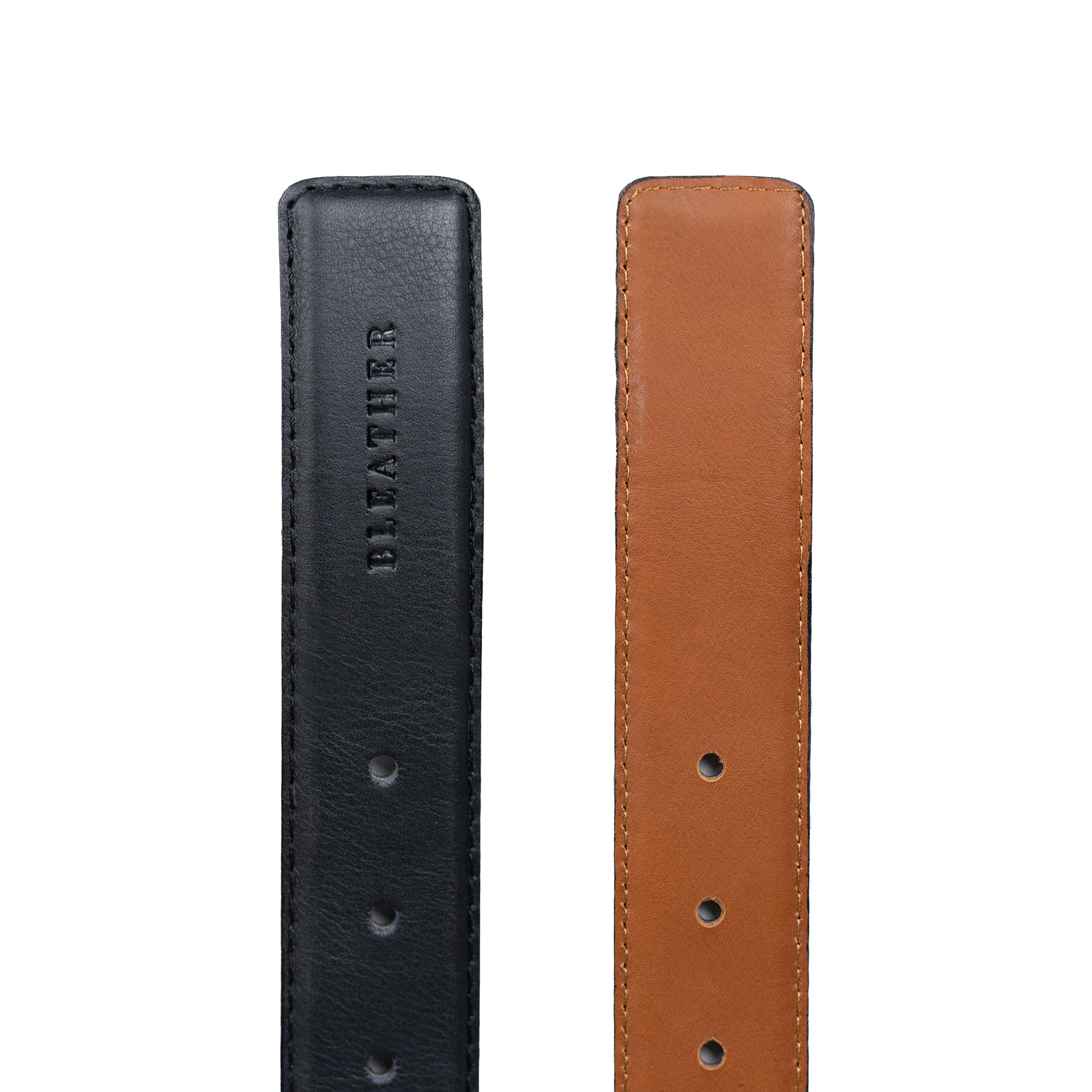 Ceinture: C66 Double face  Noir/Cognac