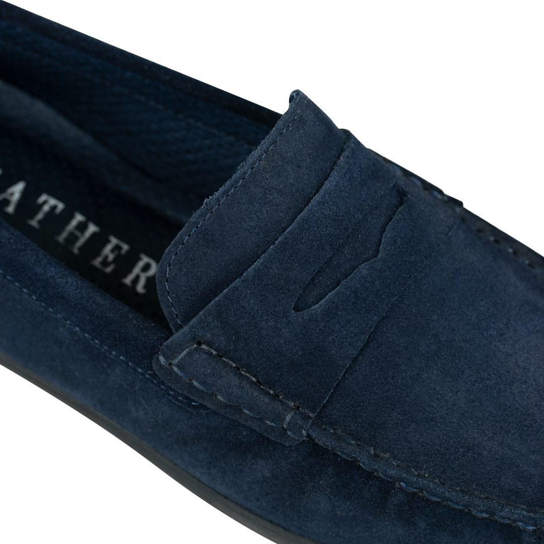 Denver: Mocassin Homme - Bleu Nuit