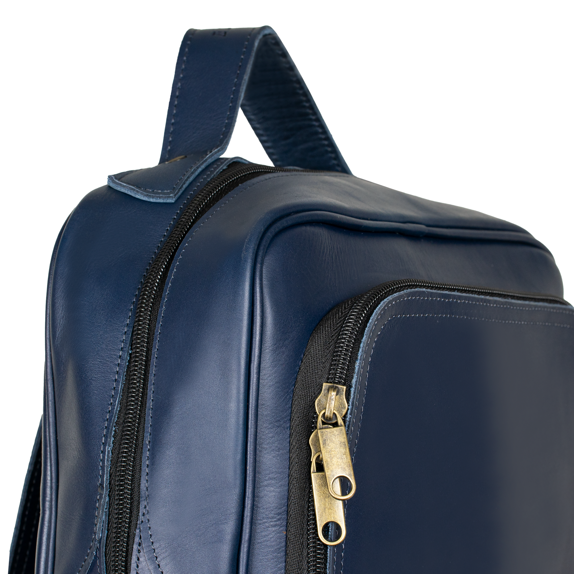 Zenith: Sac à dos - Cuir Bleu