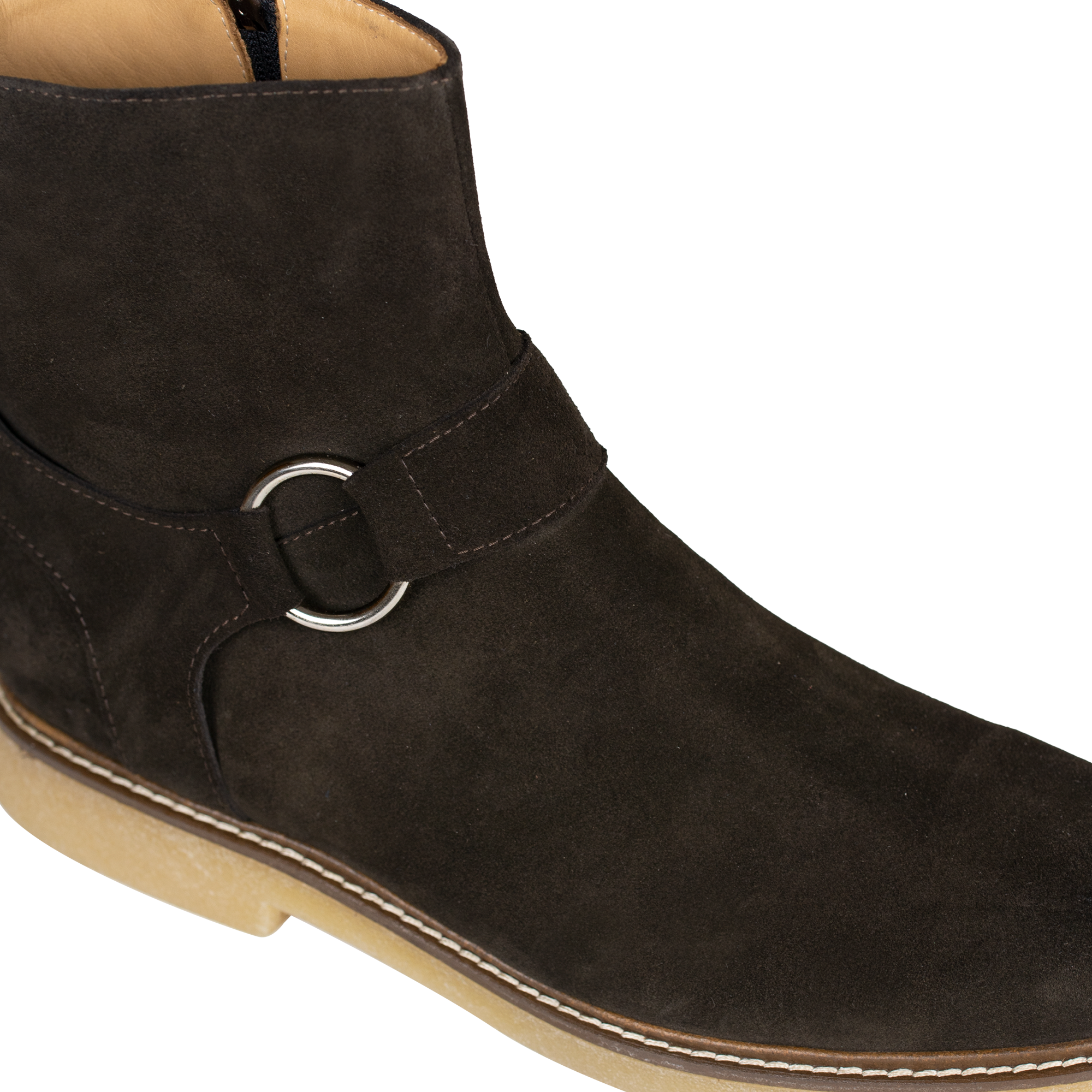Marlon: Bottes Homme -  Daim Marron
