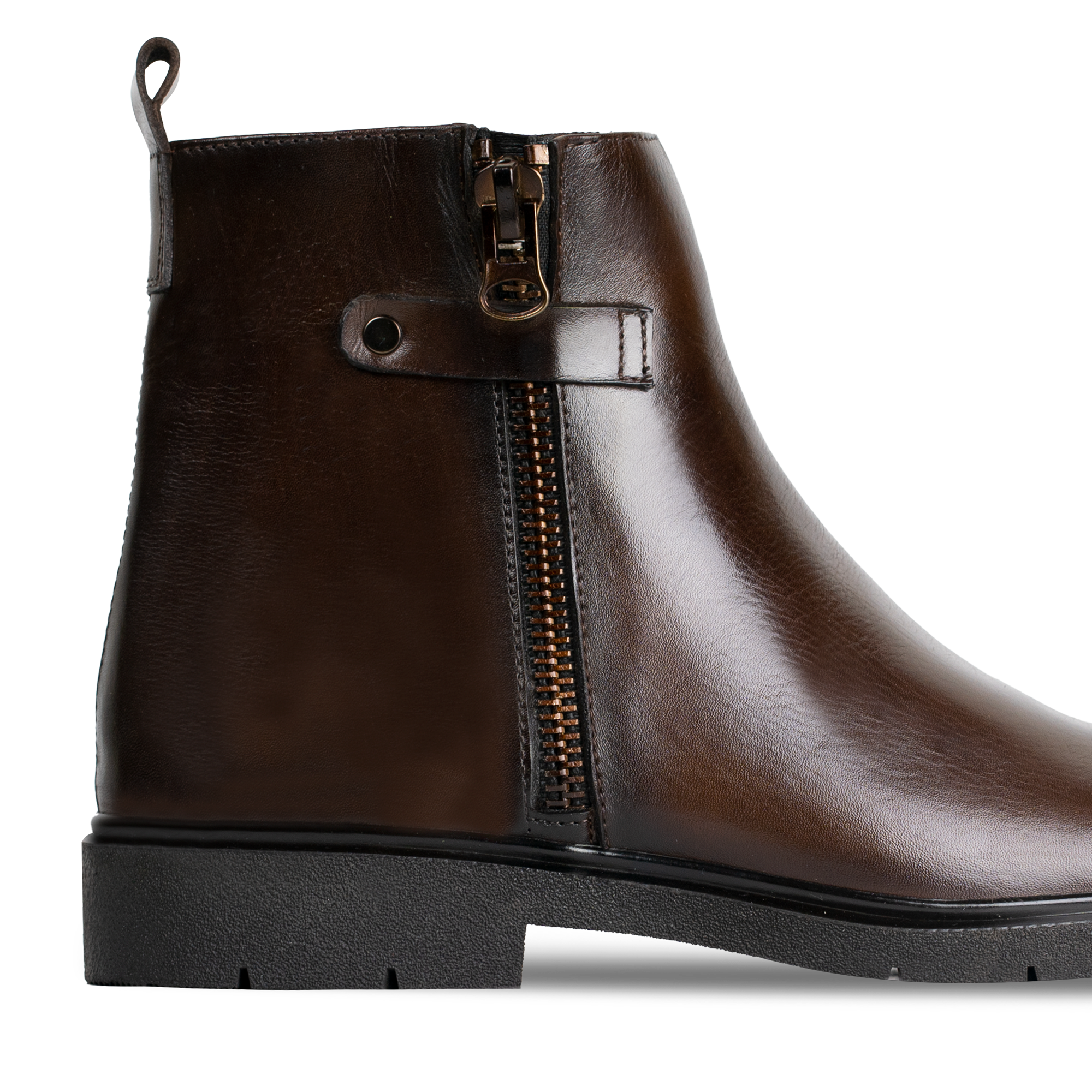 Ralph: Boots Homme - Cuir Marron