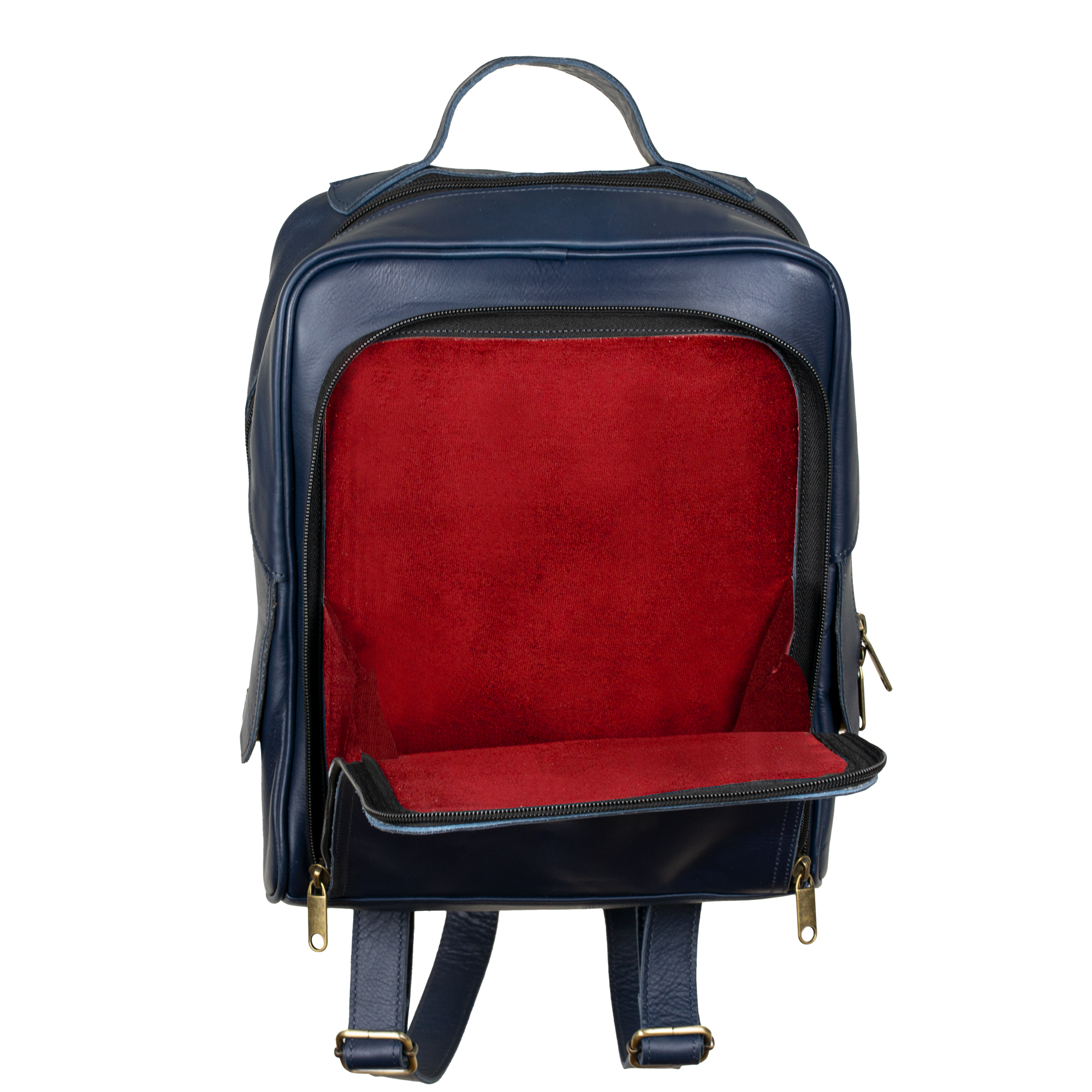 Zenith: Sac à dos - Cuir Bleu