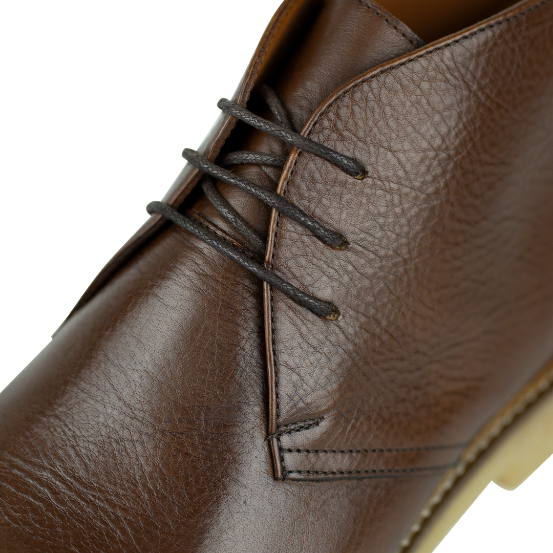 Charlton: Demi Bottes Homme - crêpe Marron