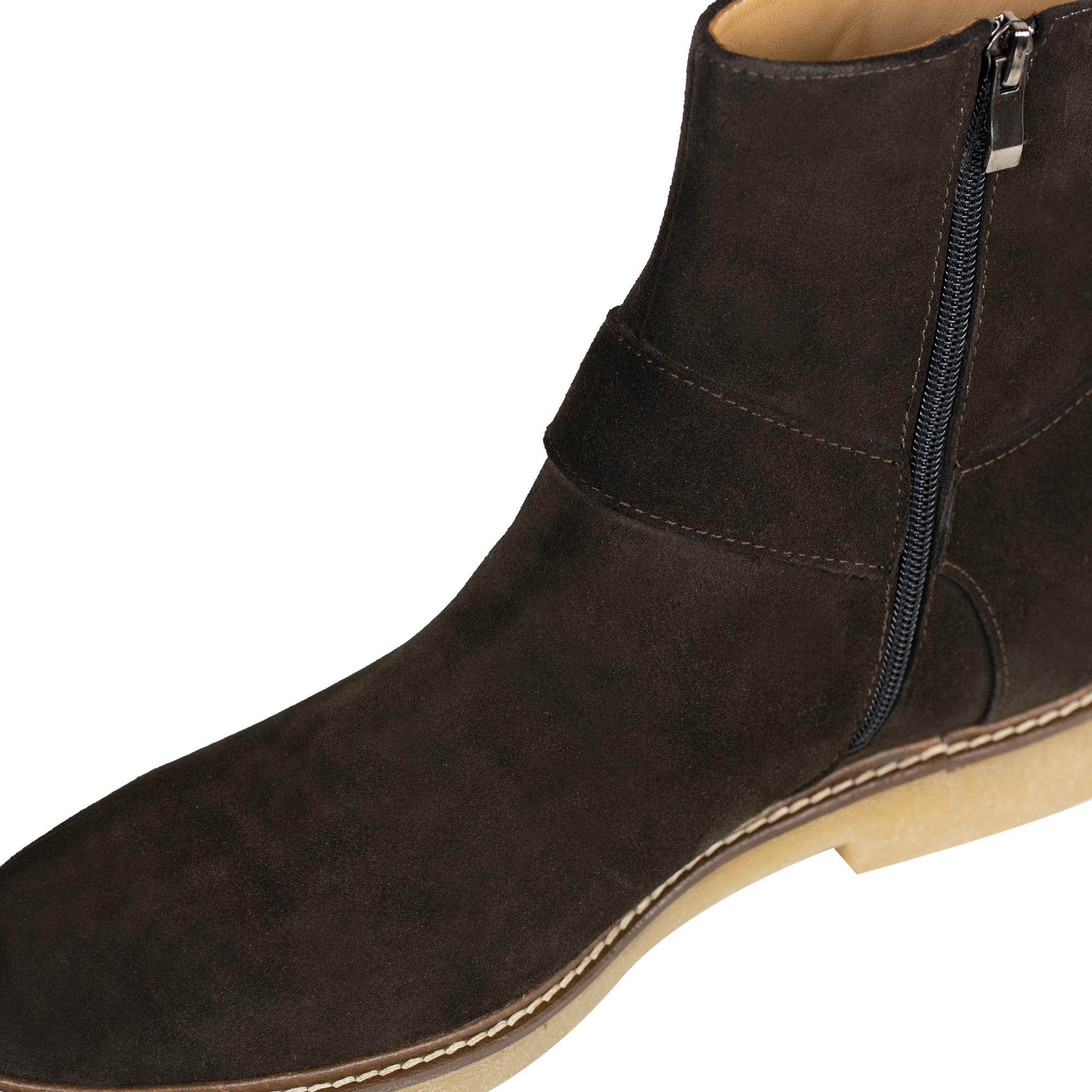Marlon: Bottes Homme -  Daim Marron