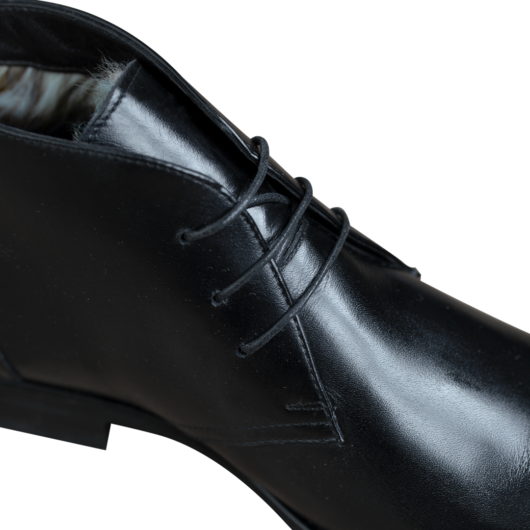 Kendal: Demi Bottes Homme -  Gomme Noir