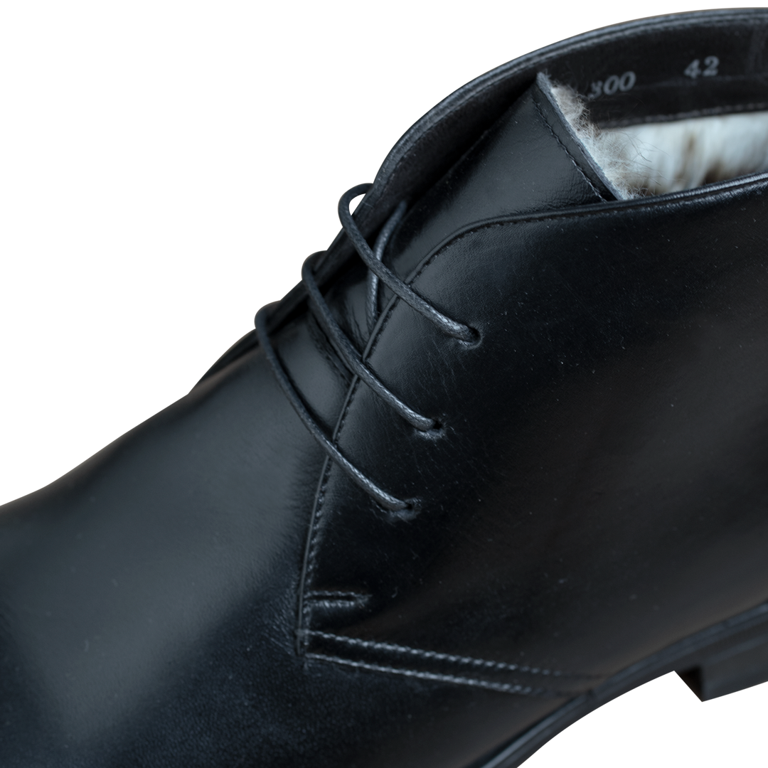Kendal: Demi Bottes Homme -  Gomme Noir