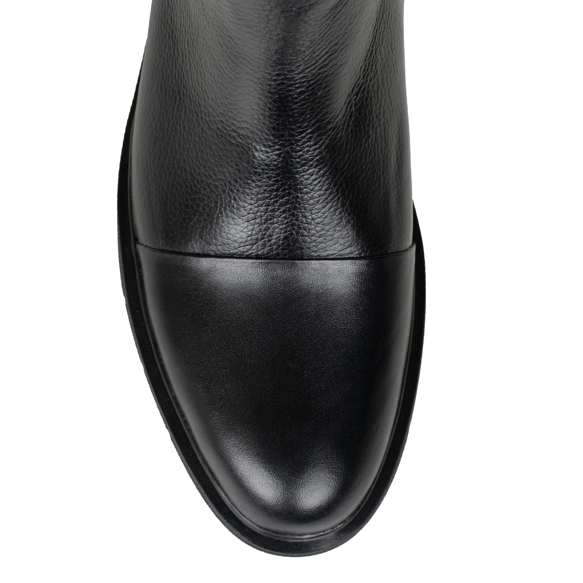 Castel: Demi Bottes Homme - Cuir Noir