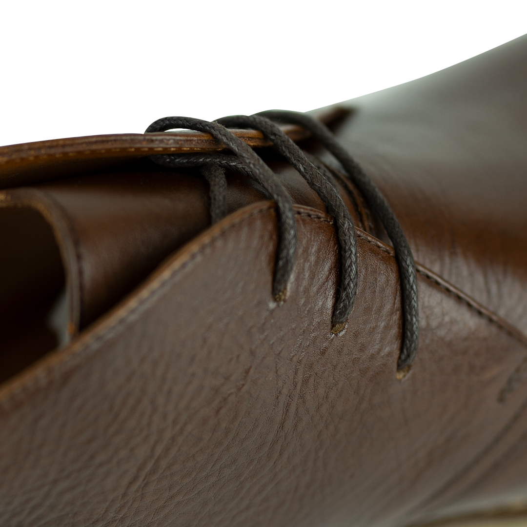 Charlton: Demi Bottes Homme - crêpe Marron