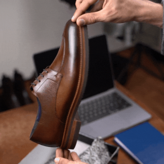 Lodge: Derby Homme - Cuir Marron