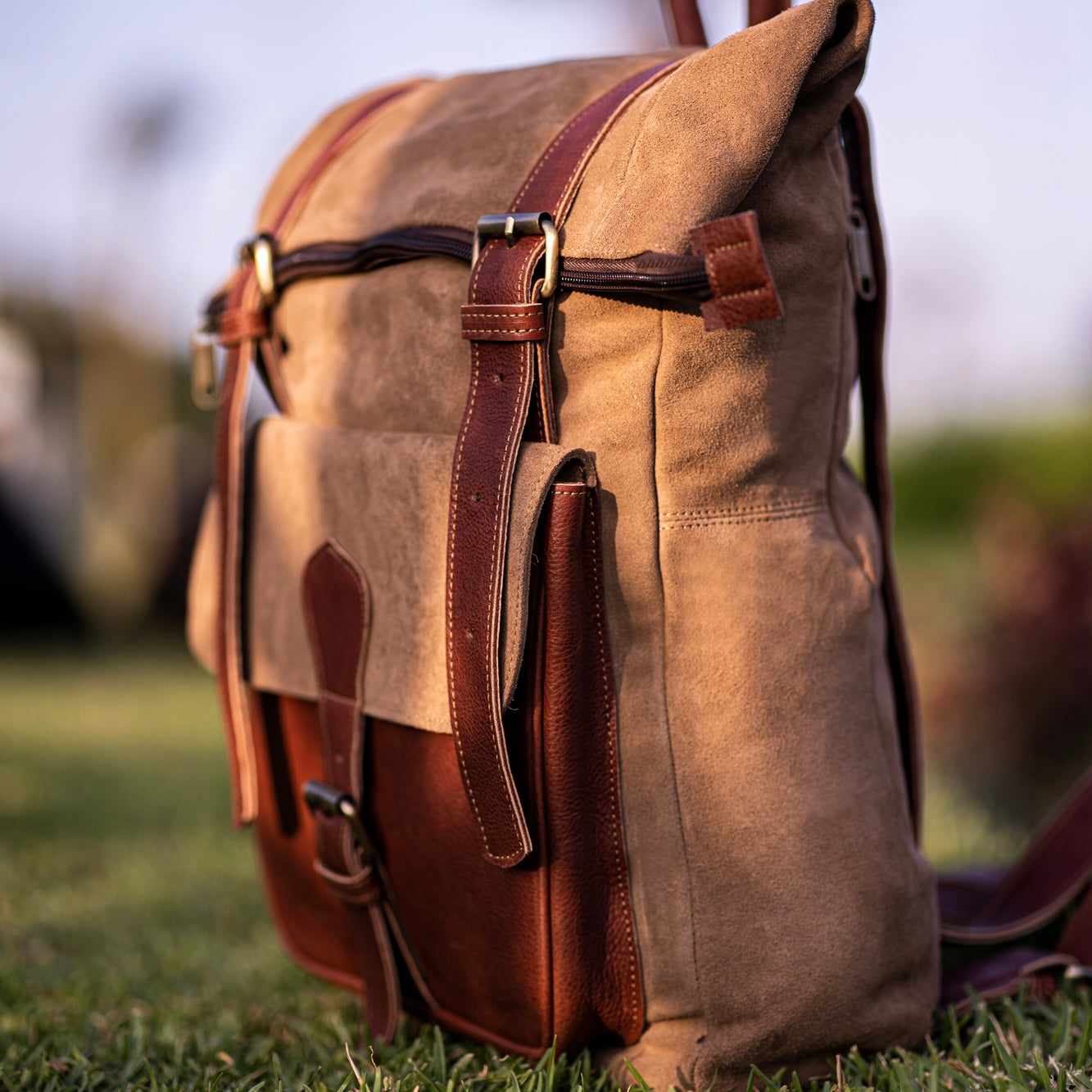 EliteExplorer: Sac à dos - Daim Beige